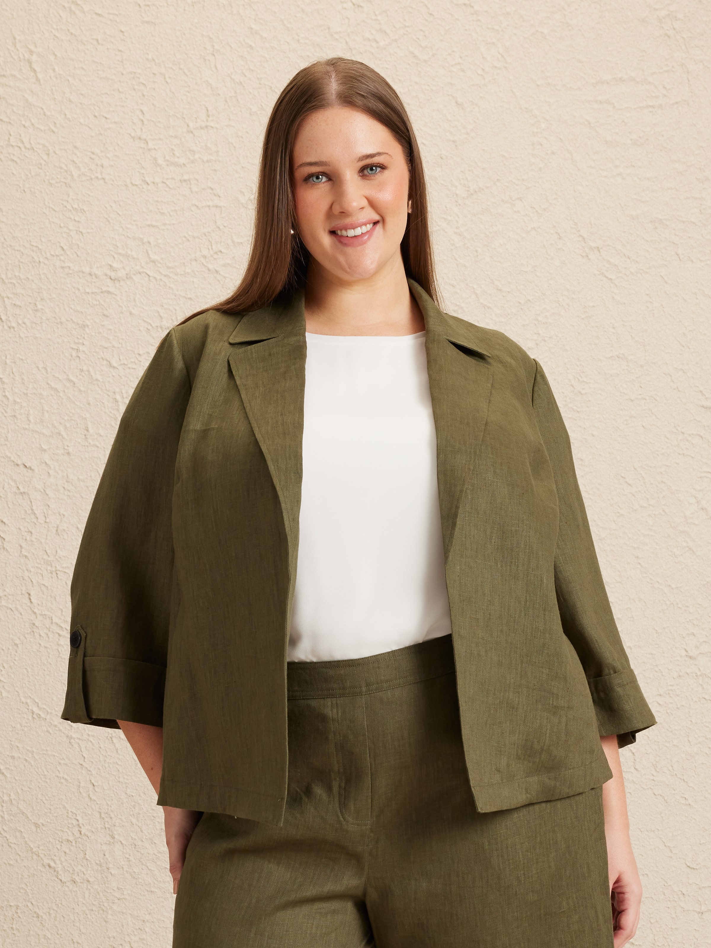 Curve Trixie Linen Jacket
