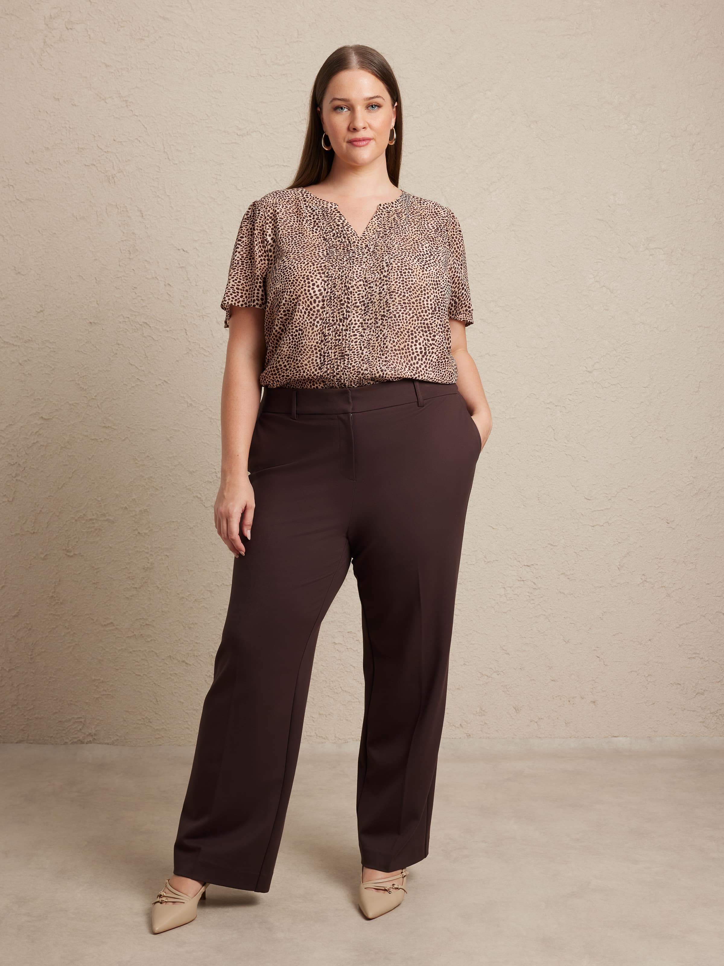 Curve Colby Pintuck Blouse