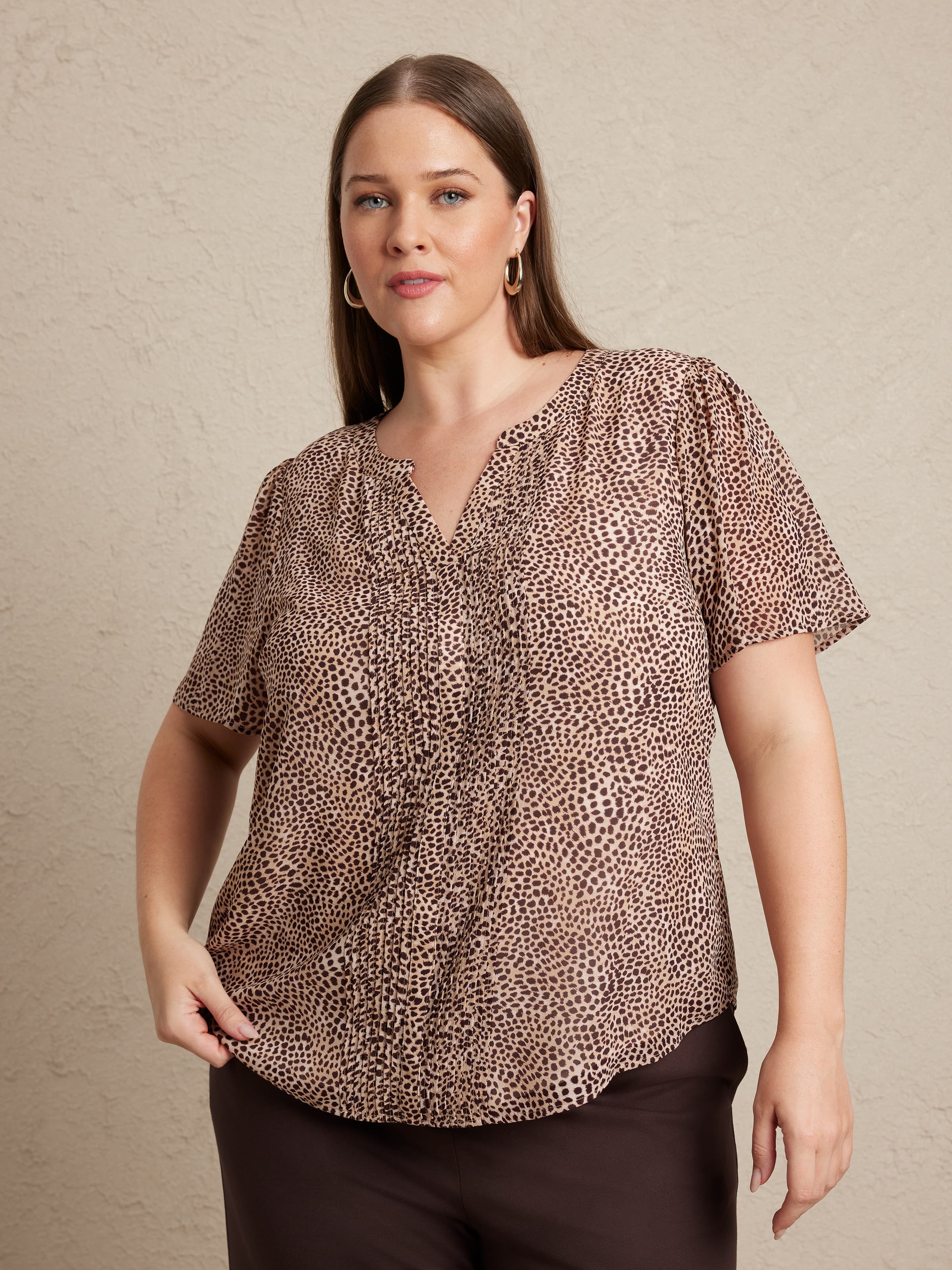 Curve Colby Pintuck Blouse