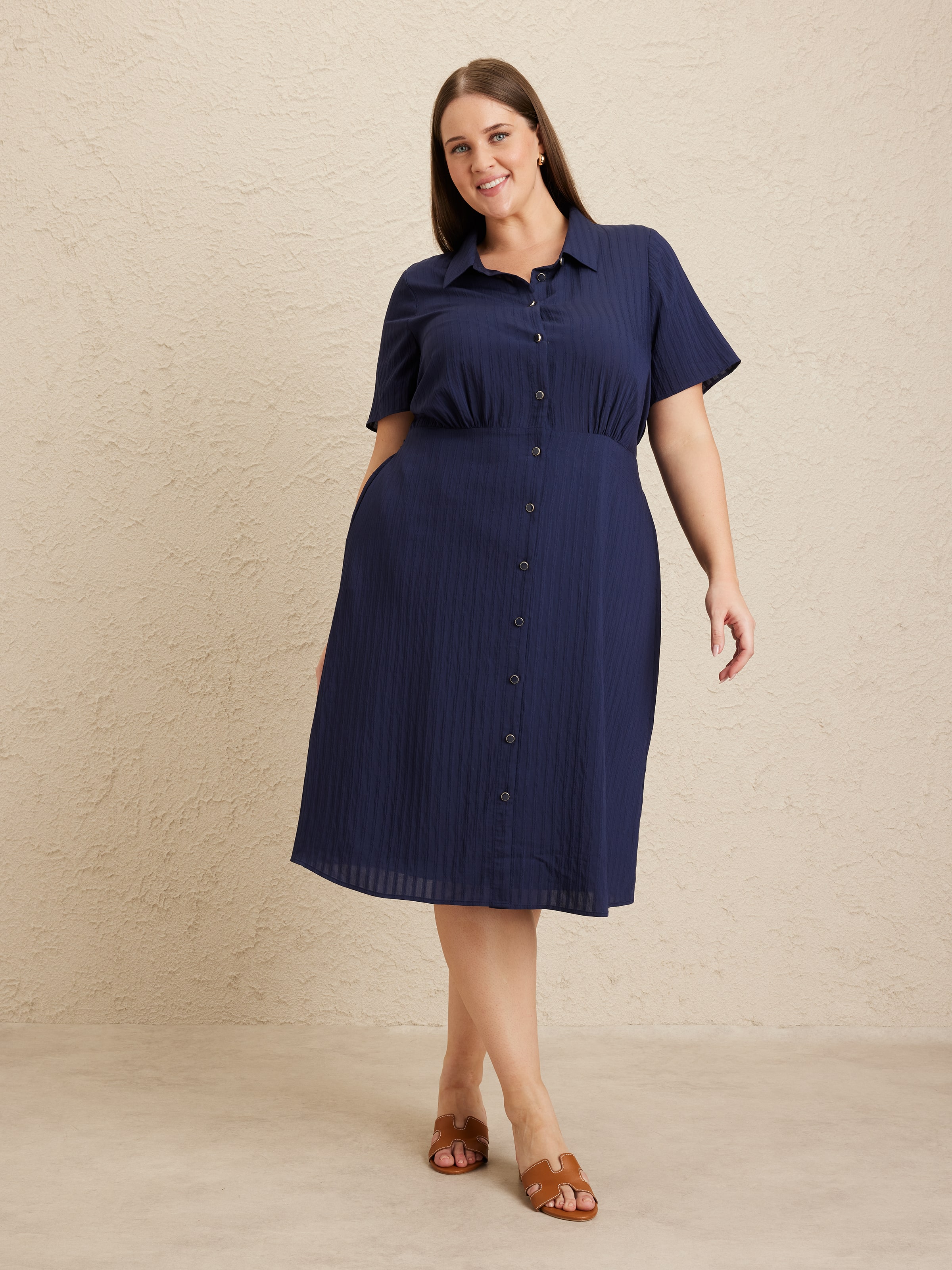 Curve Tahnee Textured Dress