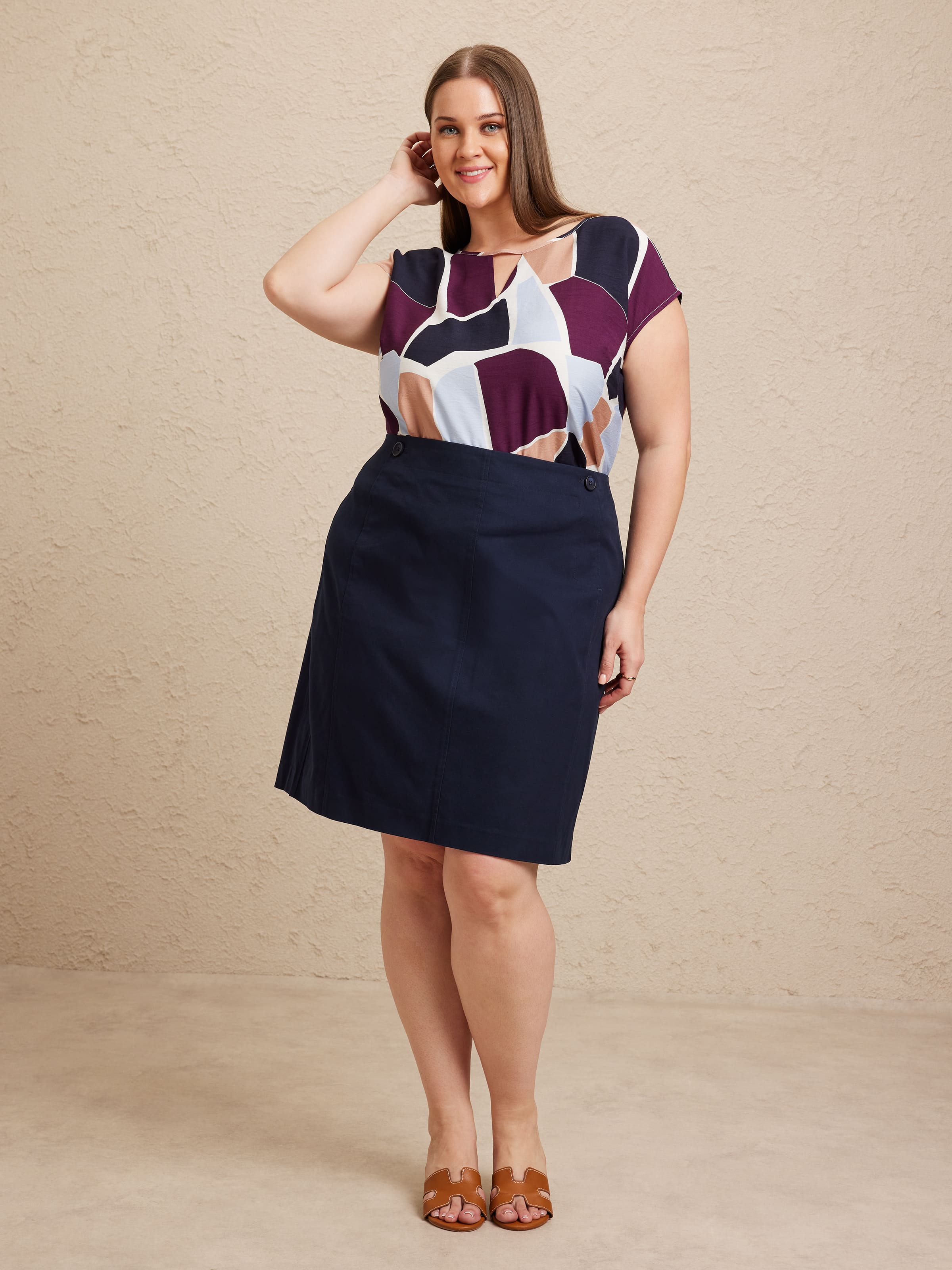 Curve Ophelia Oxford Skirt