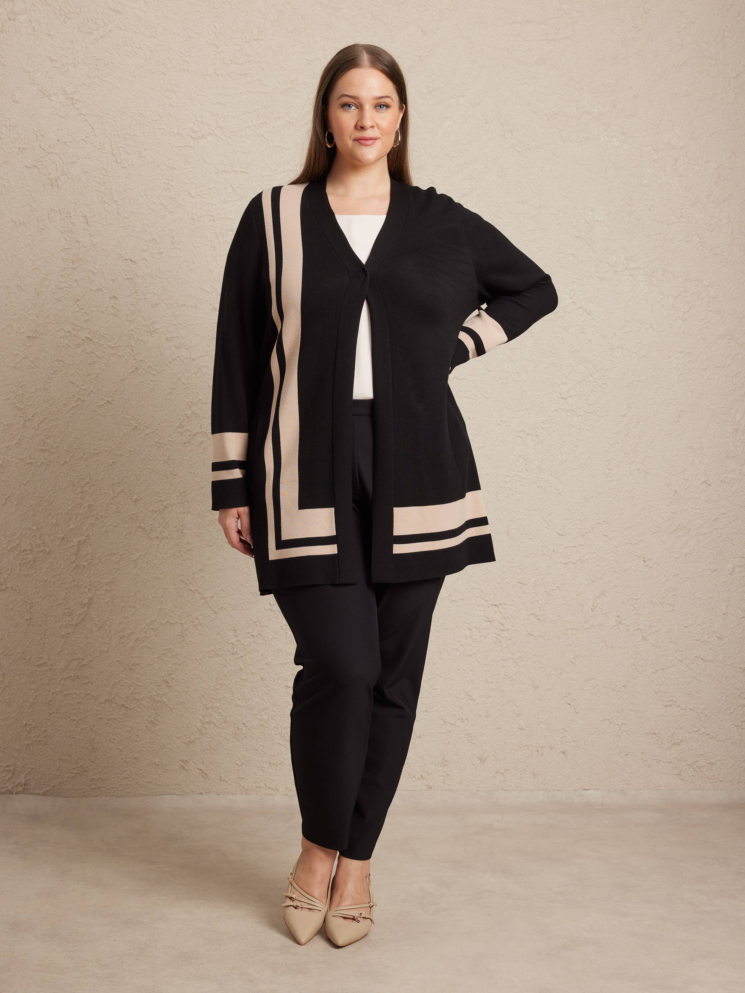 Curve Leah Colour Block Cardi