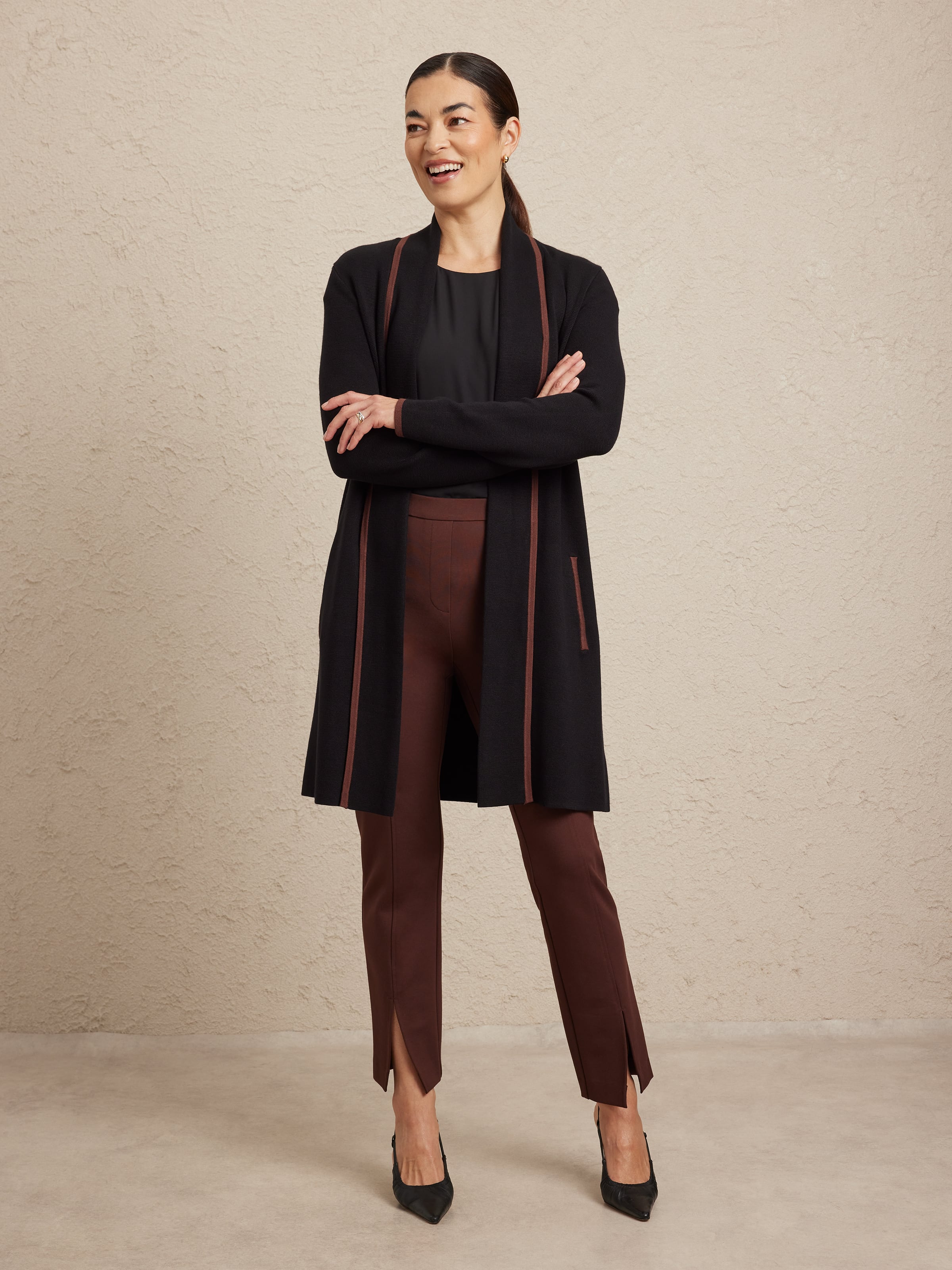 Piper Ponte Split Leg Pant