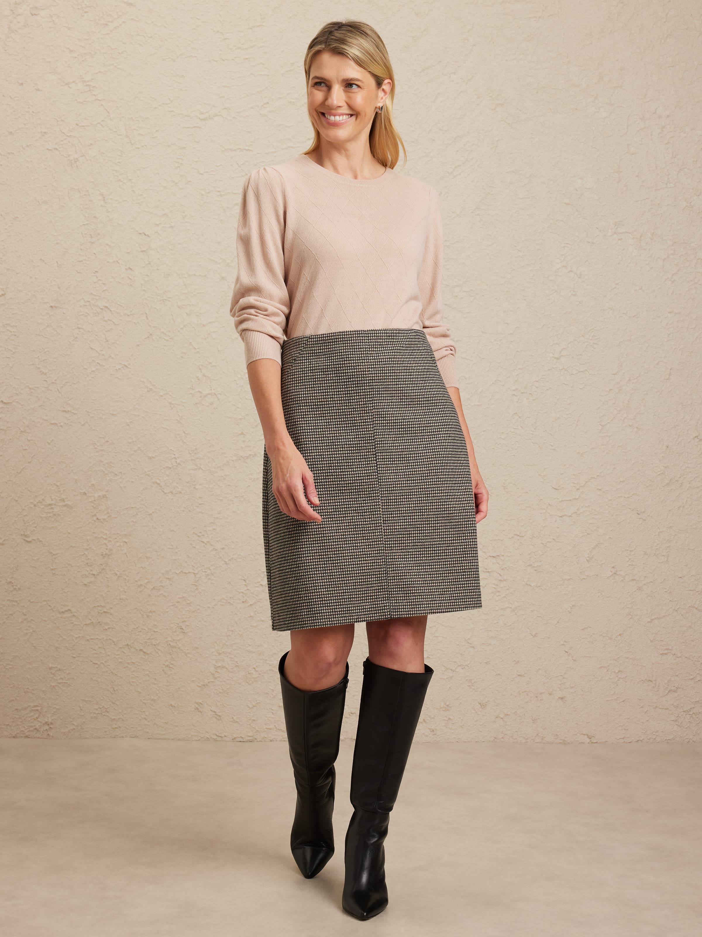 Stevie Ponte Skirt