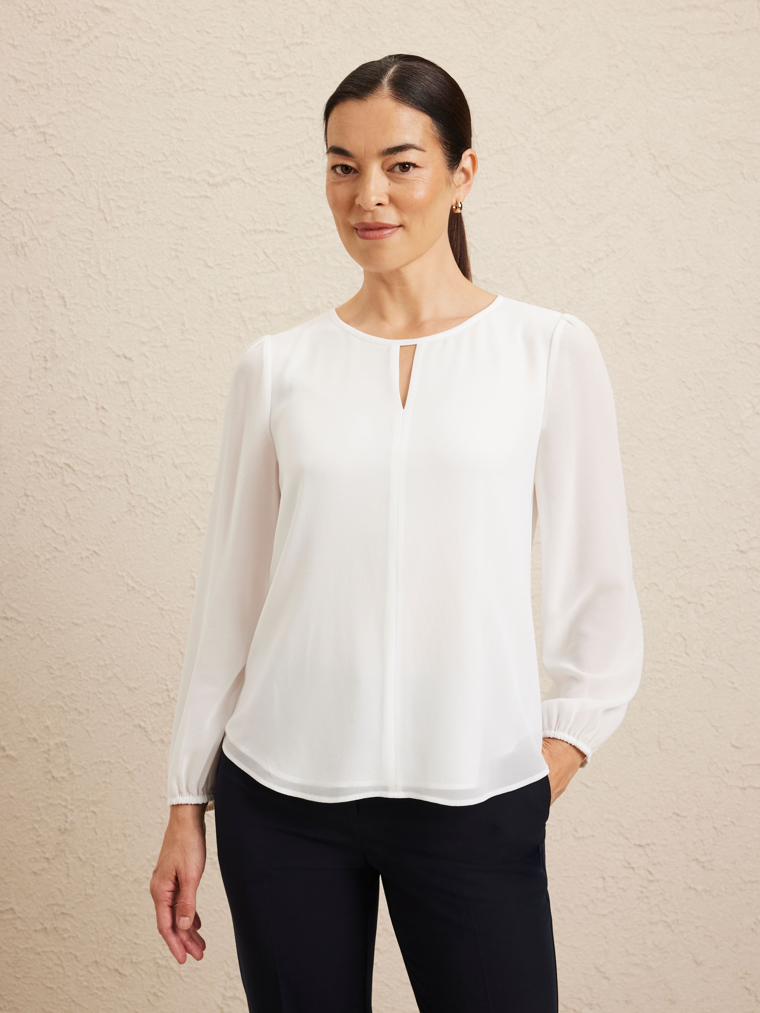 Bethany Keyhole Blouse