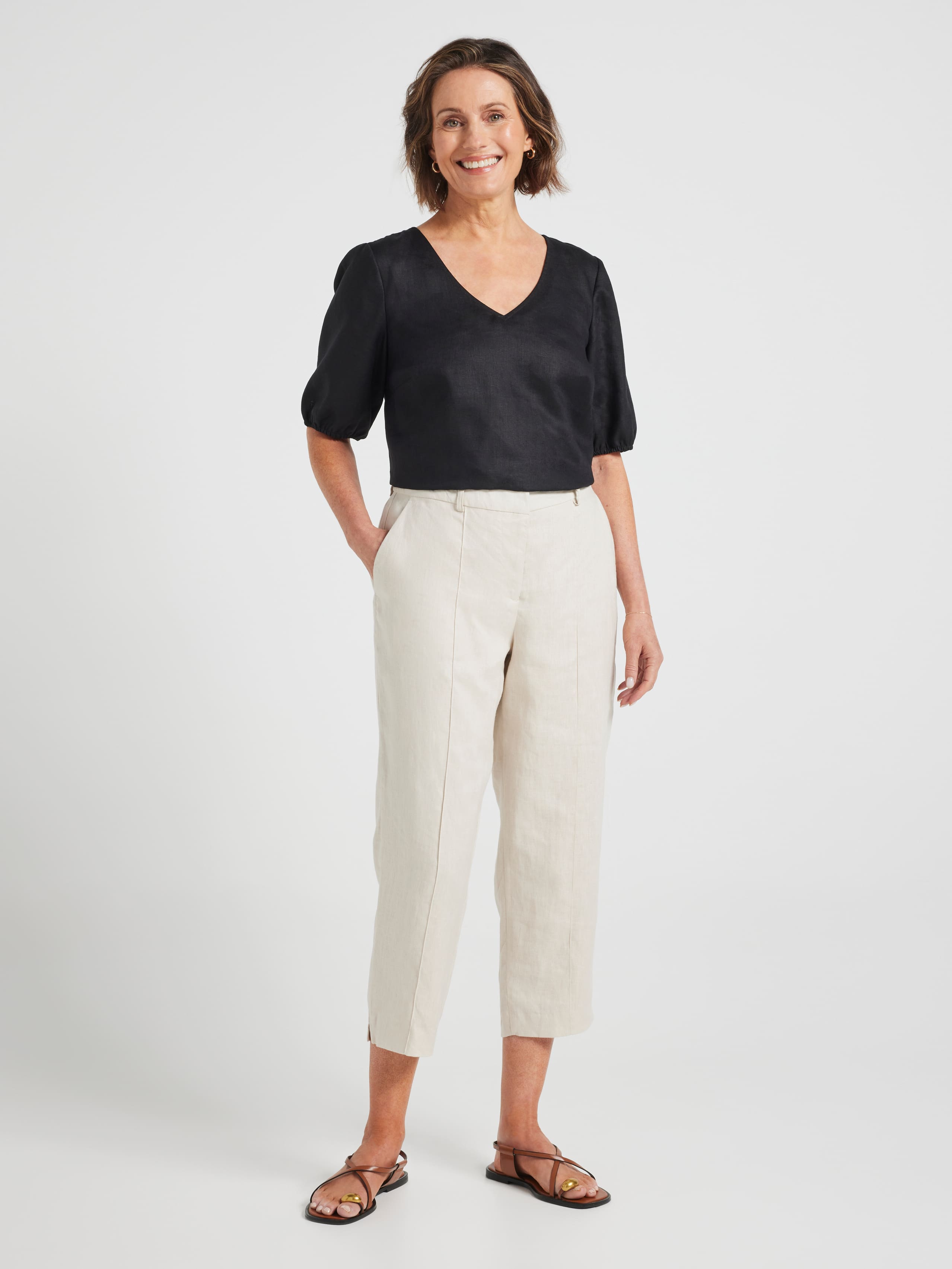 Nellie Linen Top