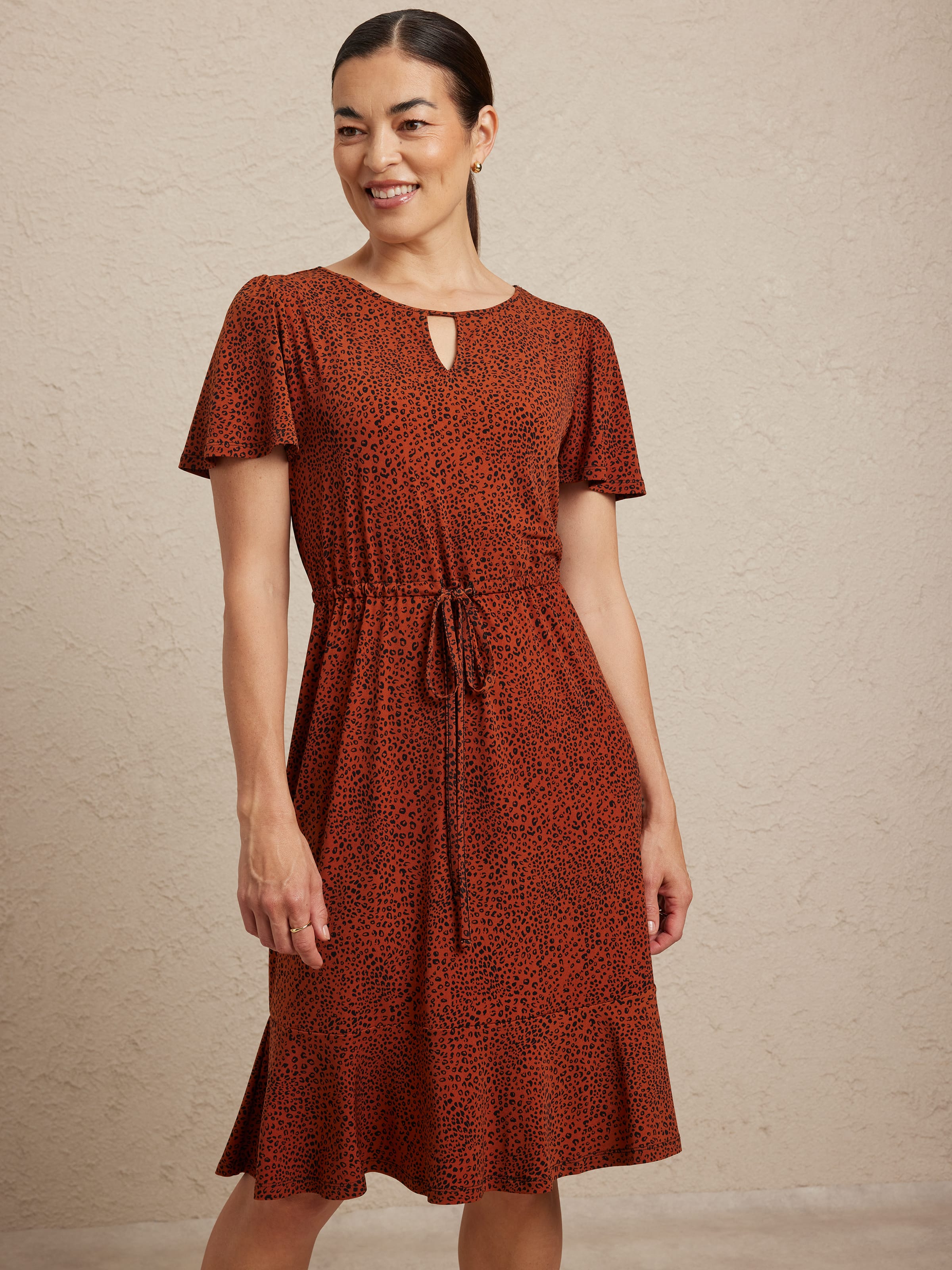 Fiona Notch Neck Dress