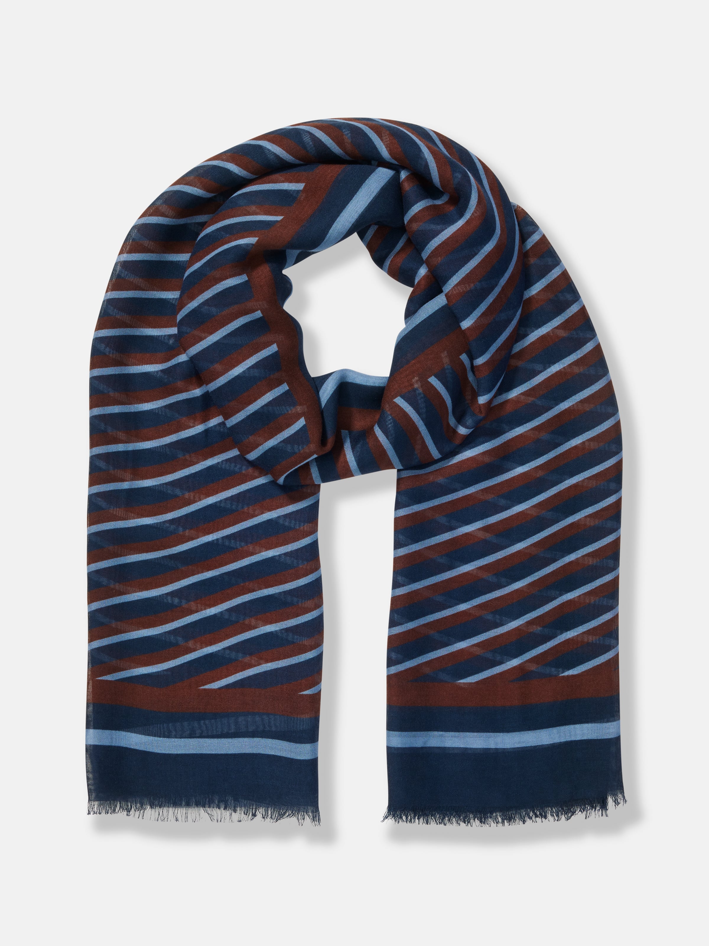 Stripe Viscose Scarf
