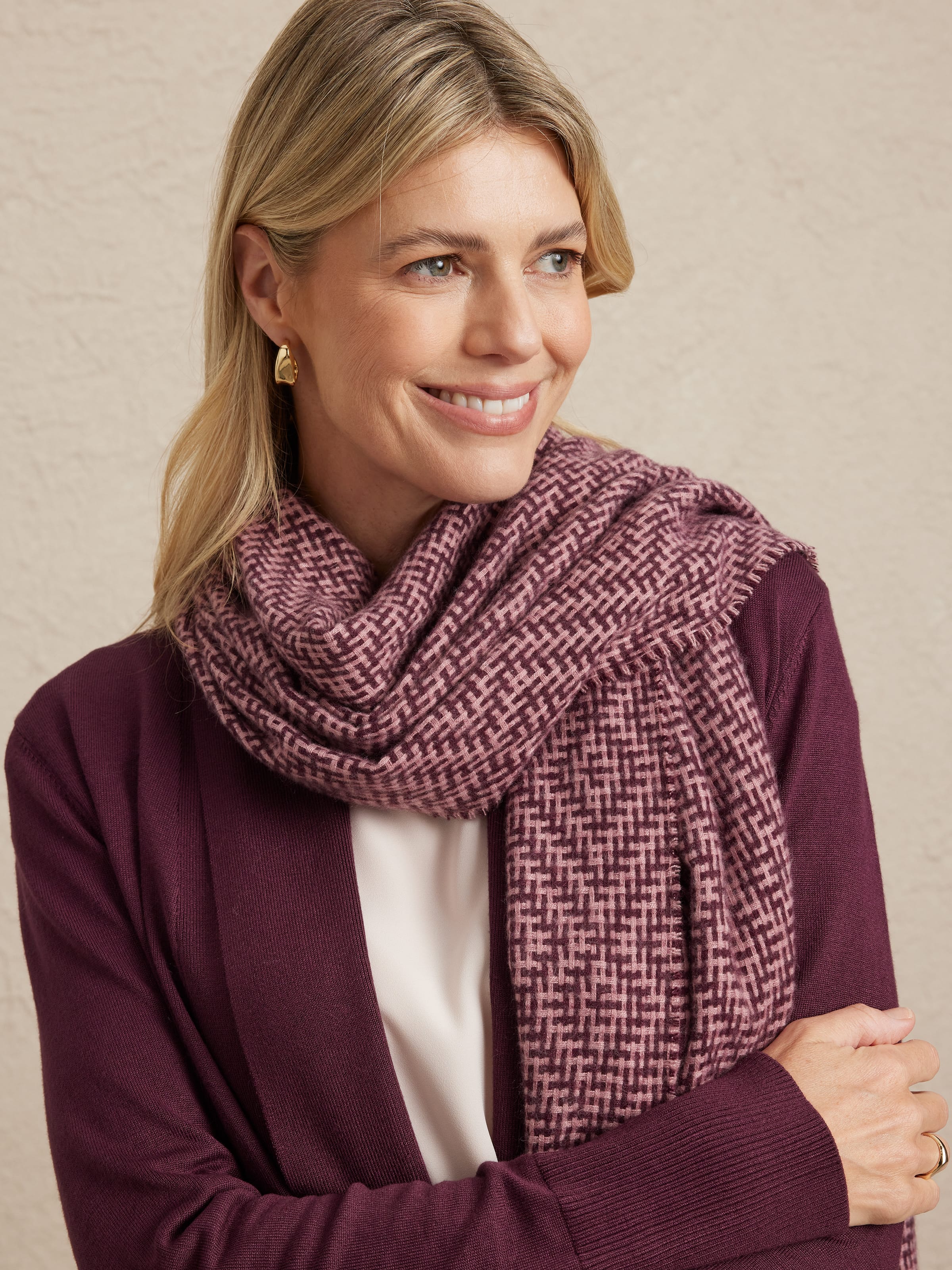 Harper Herringbone Scarf