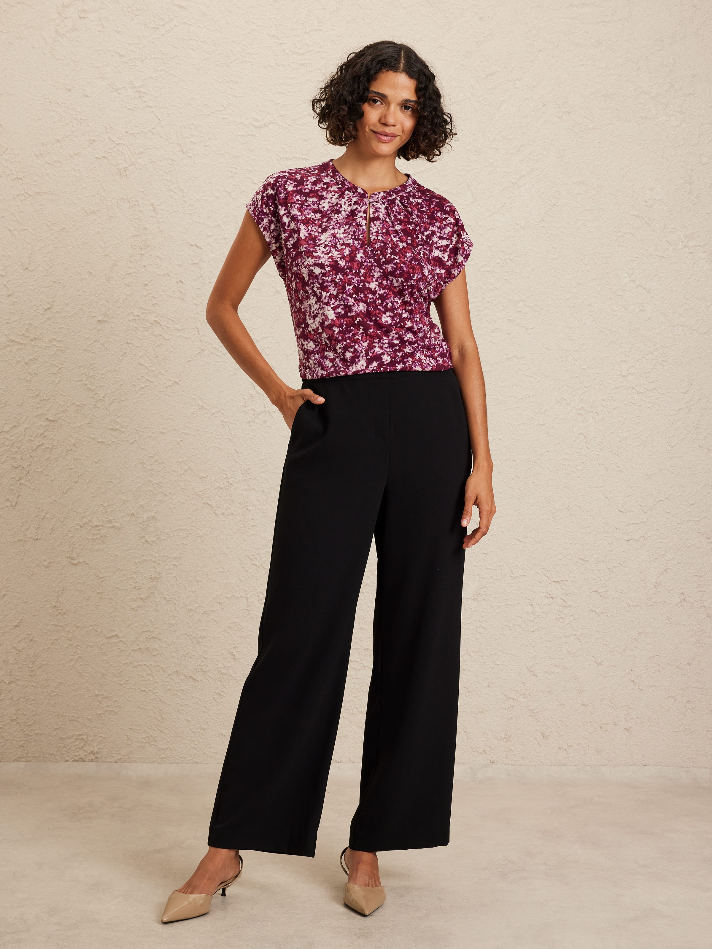 Ethel Keyhole Jersey Top