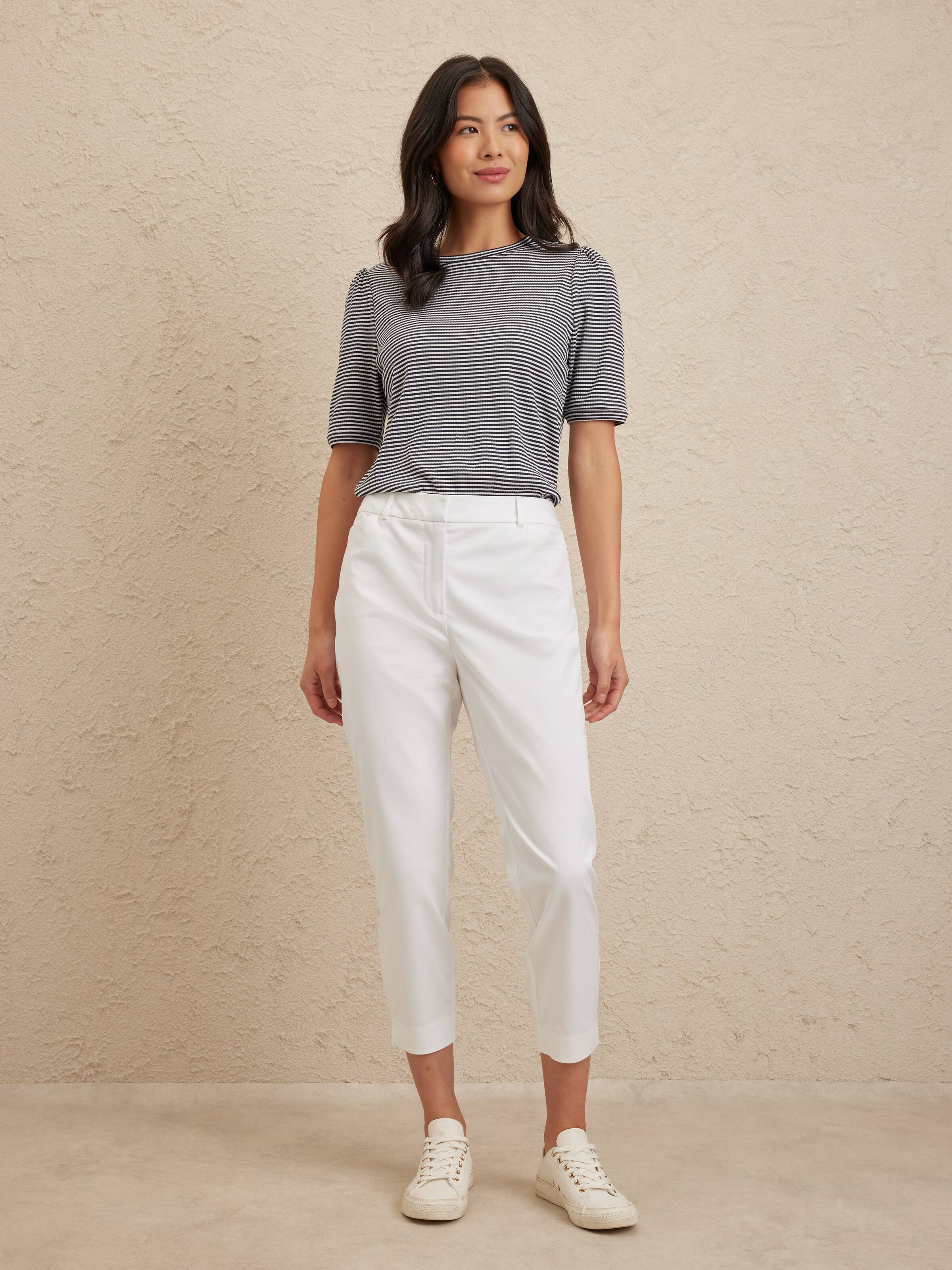 Cindy Sateen Capri Pant