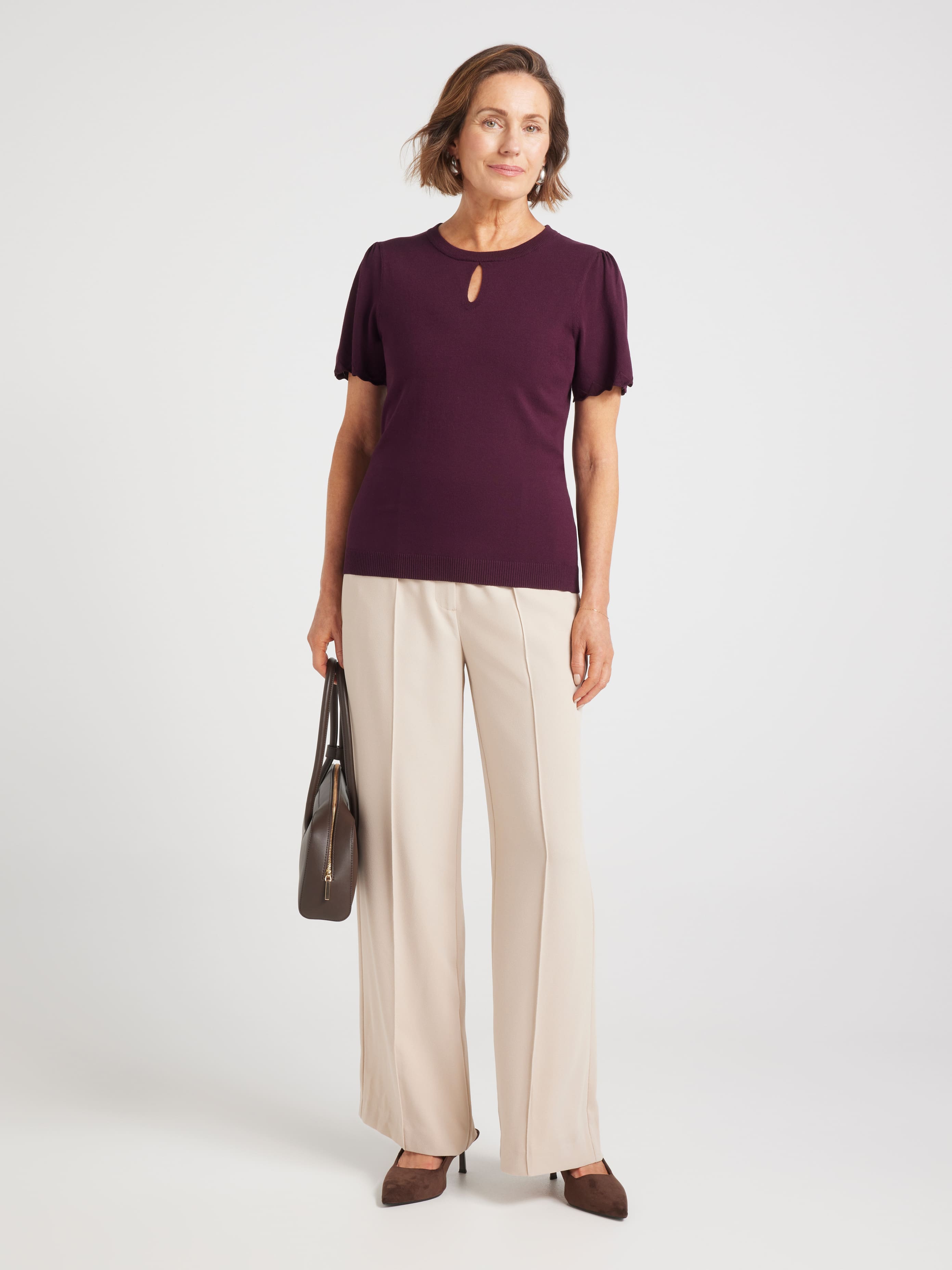 Lydia Keyhole Knit Top