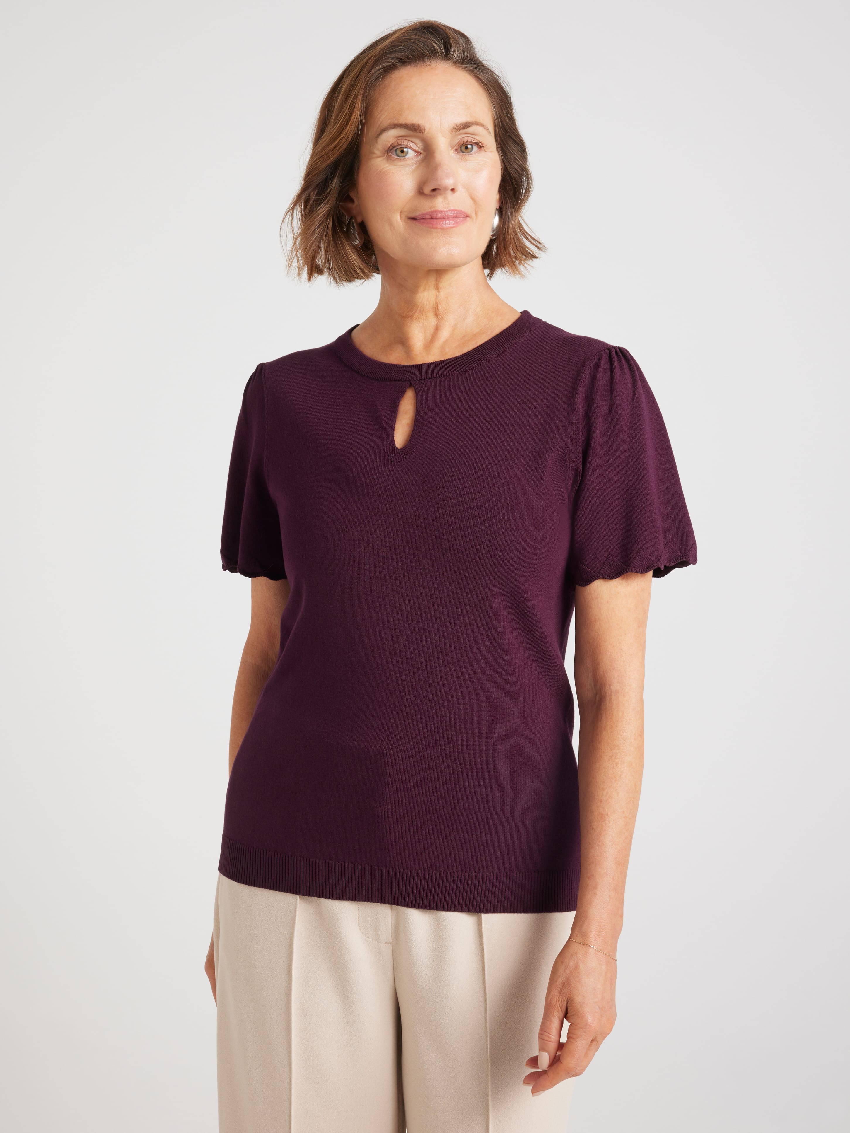 Lydia Keyhole Knit Top