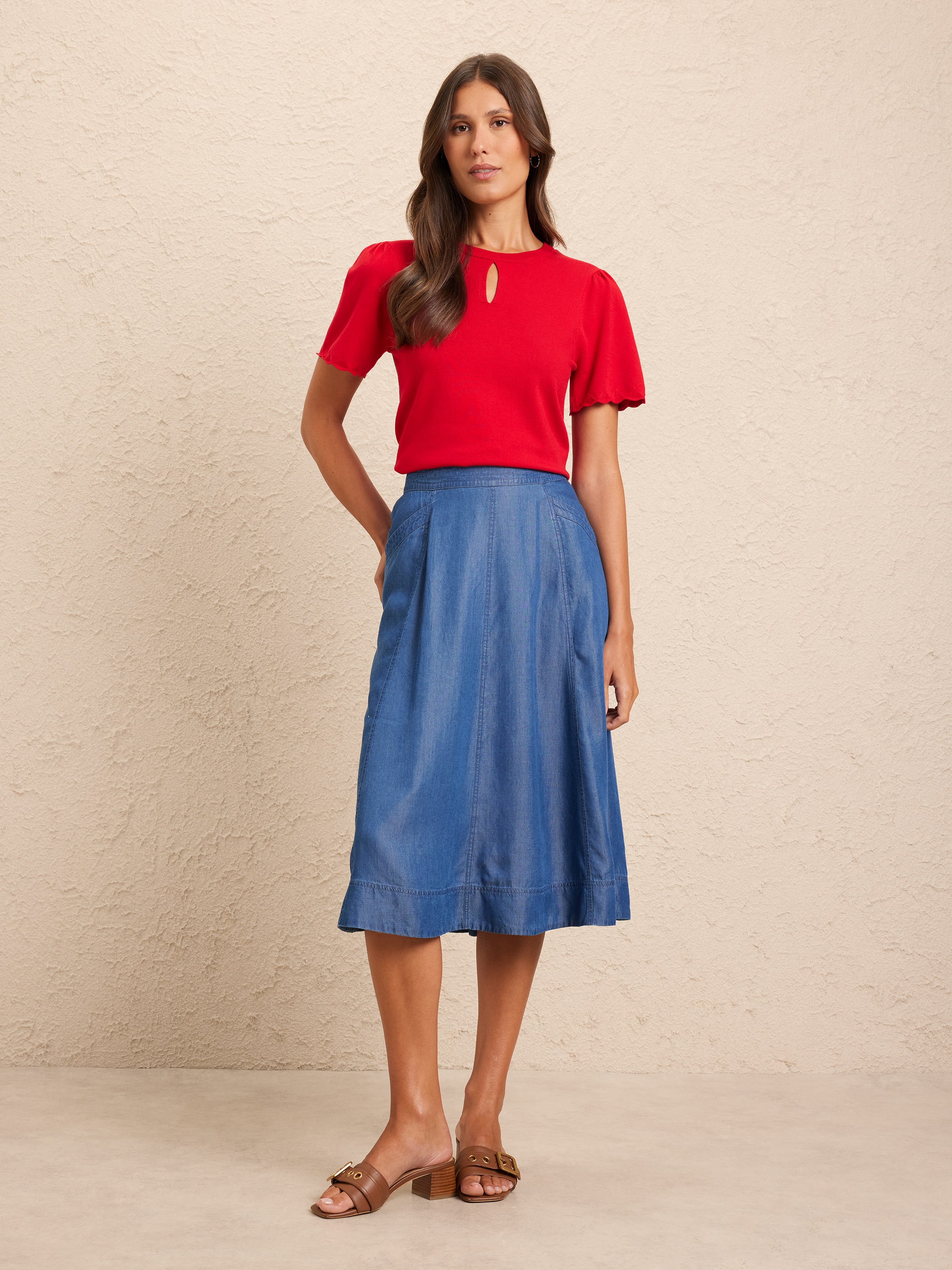 Lydia Keyhole Knit Top