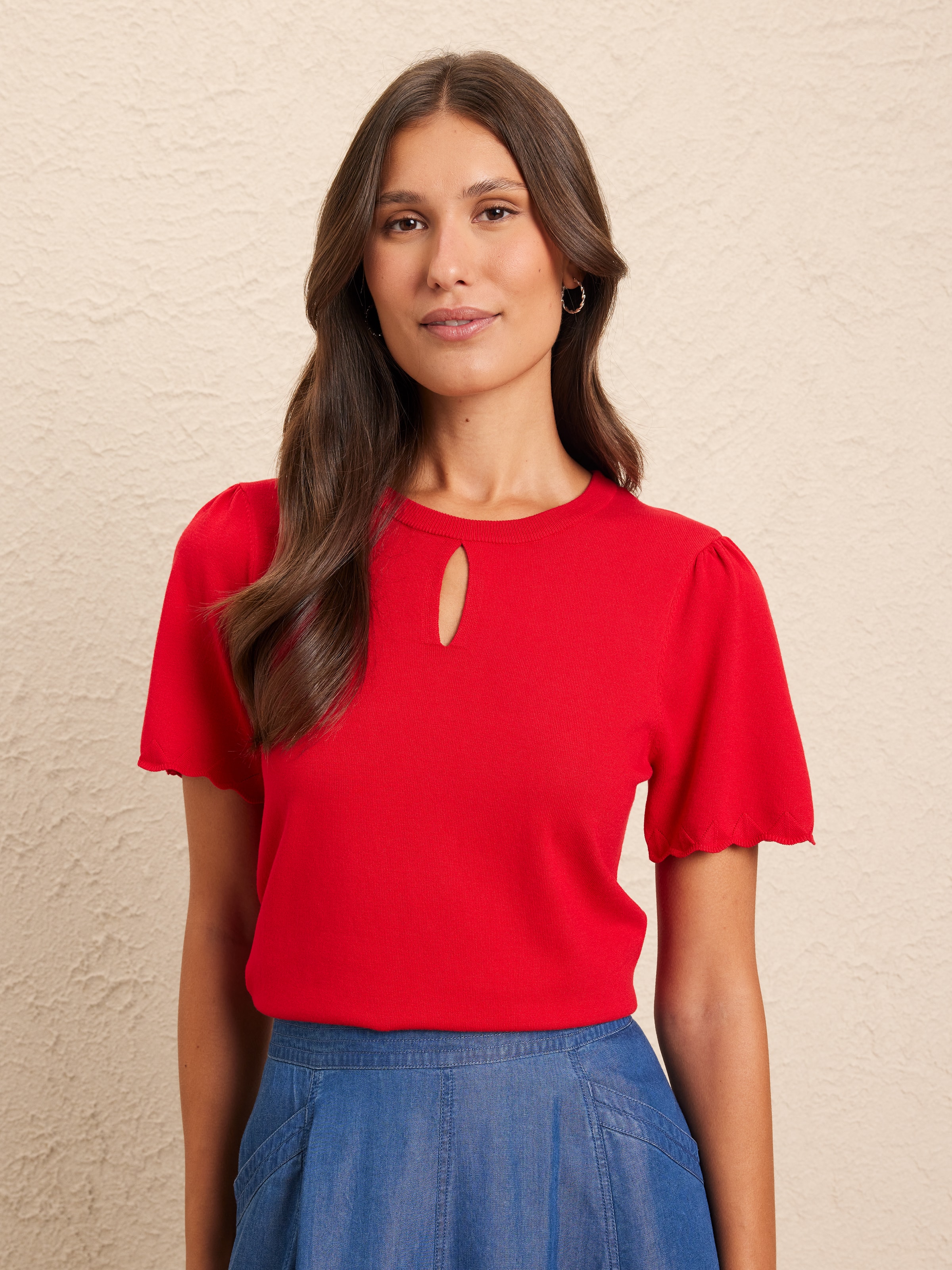 Lydia Keyhole Knit Top