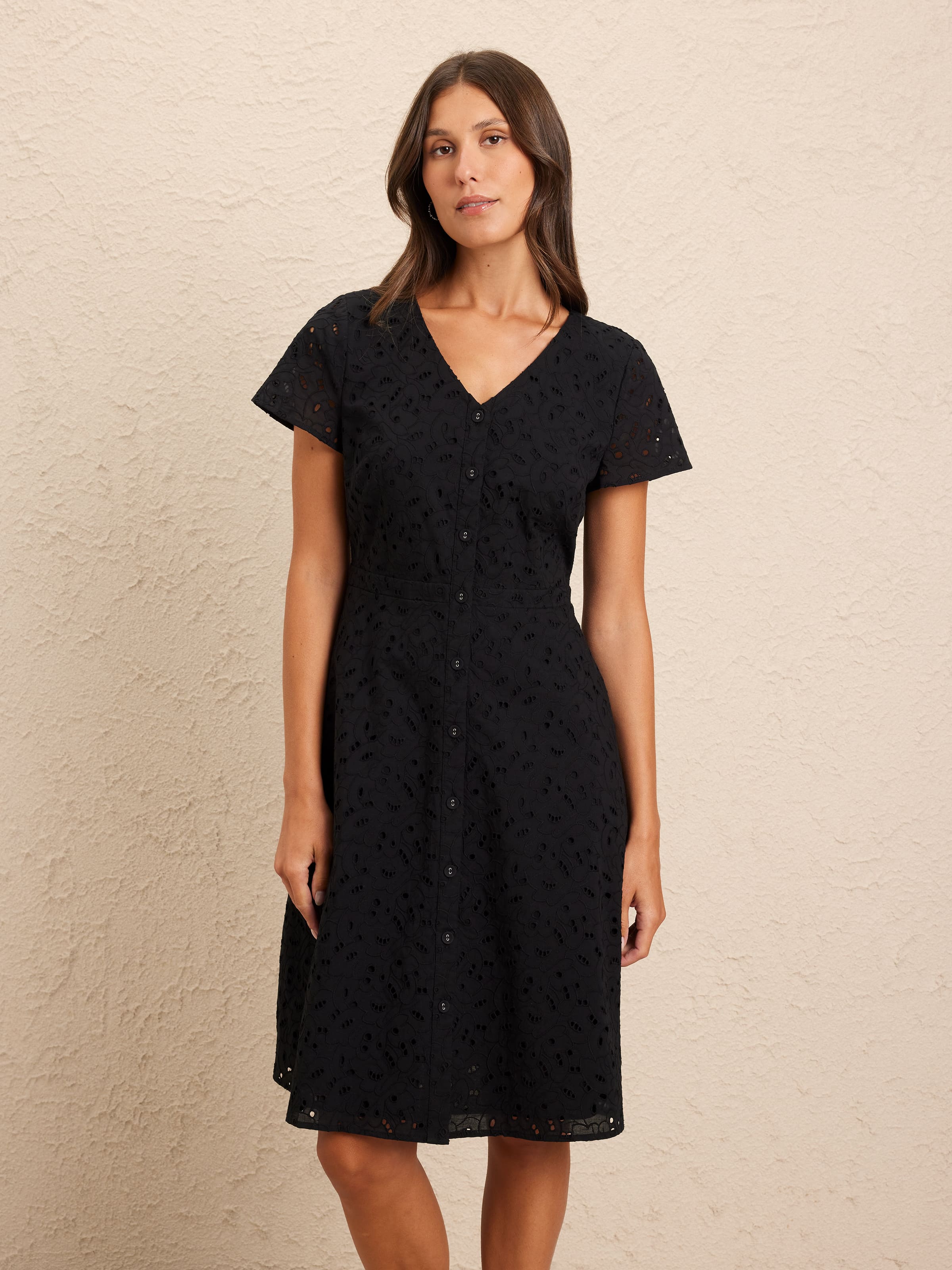 Kristen Broderie Dress