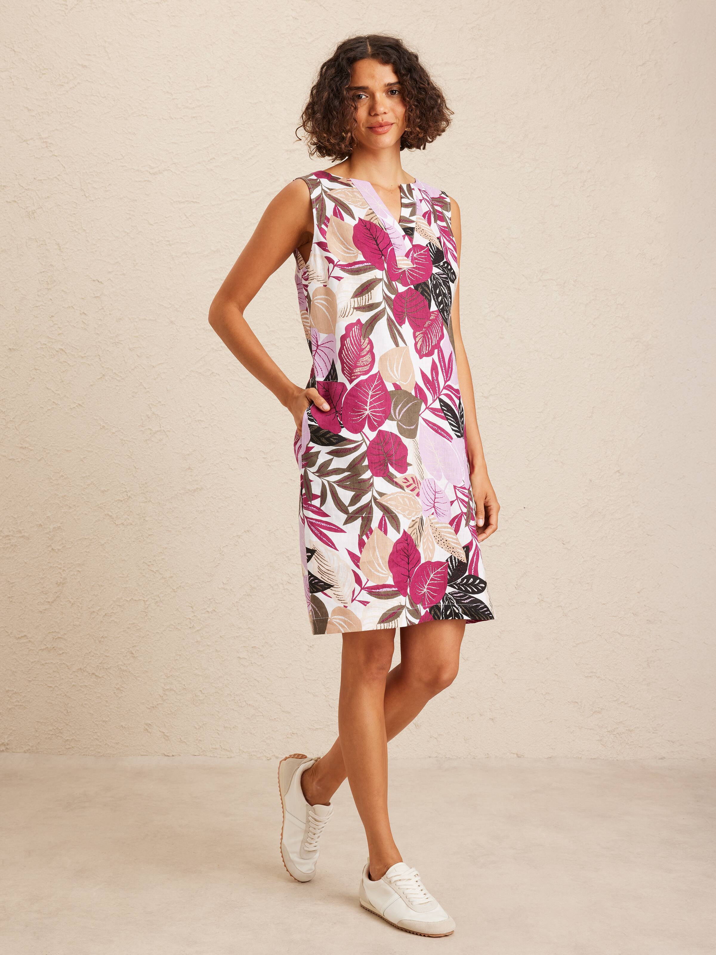 Nia Linen Shift Dress