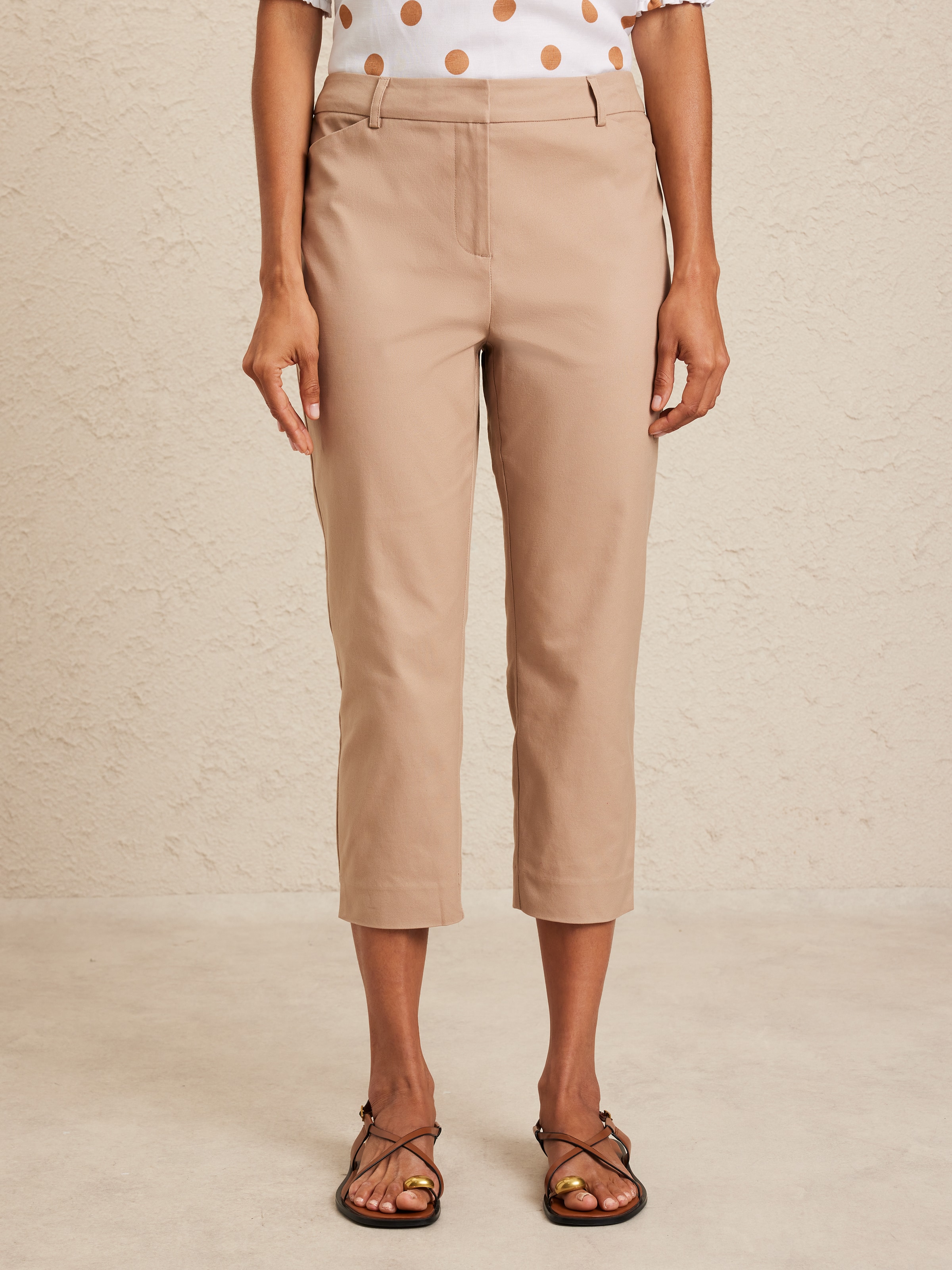 Alie Ankle Grazer Oxford Pant