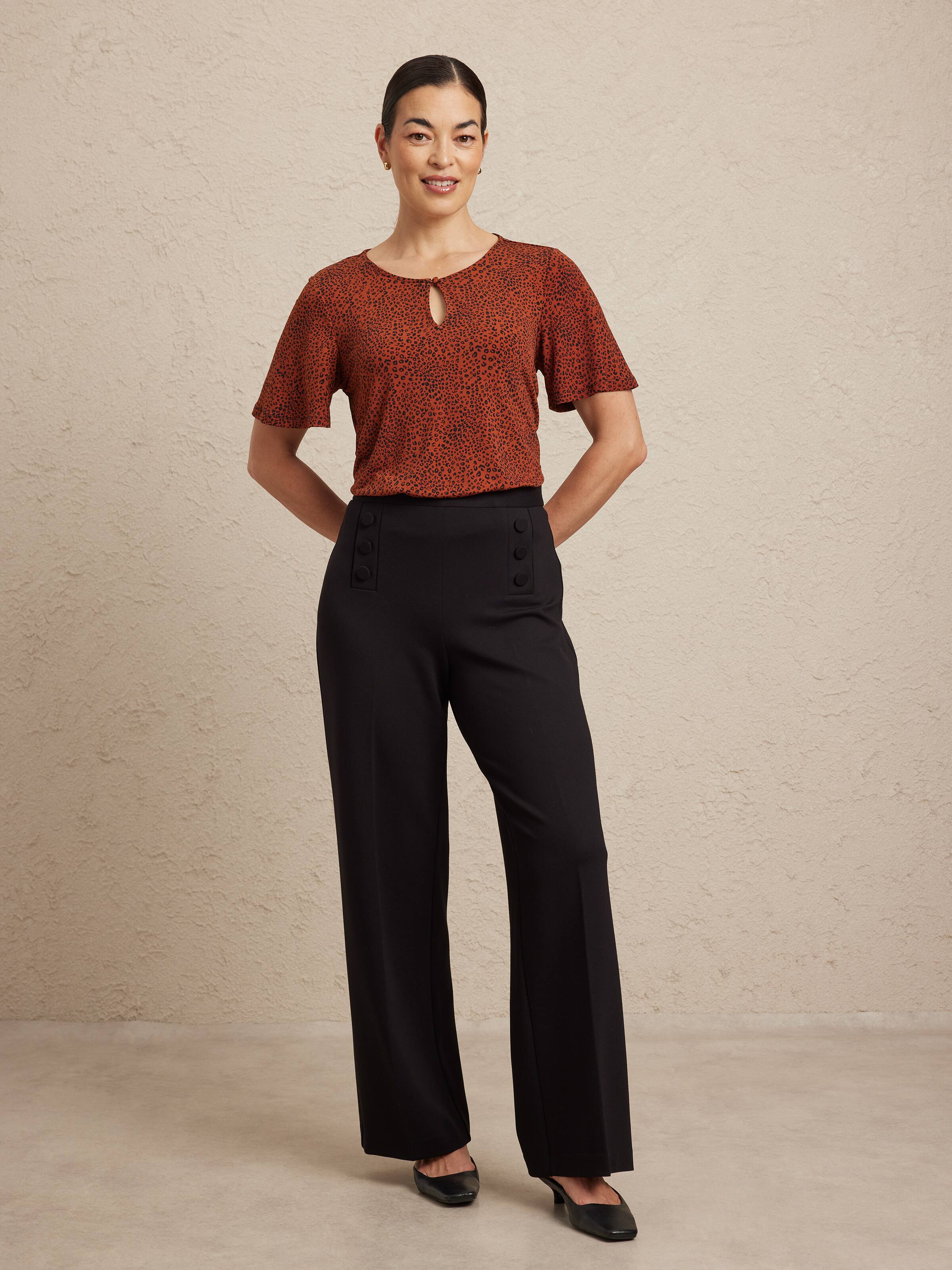 Sabita Jersey Keyhole Top