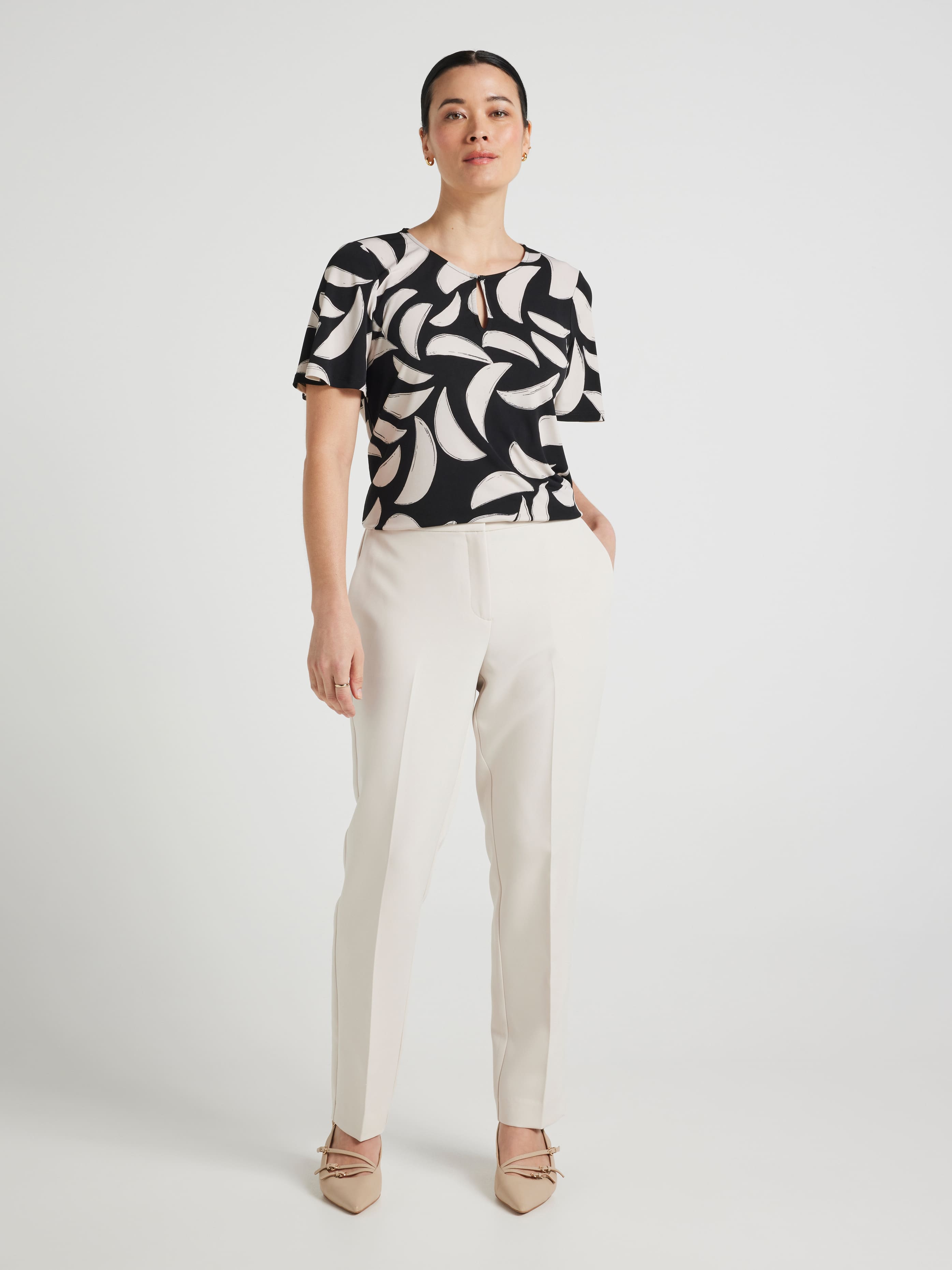 Sabita Jersey Keyhole Top