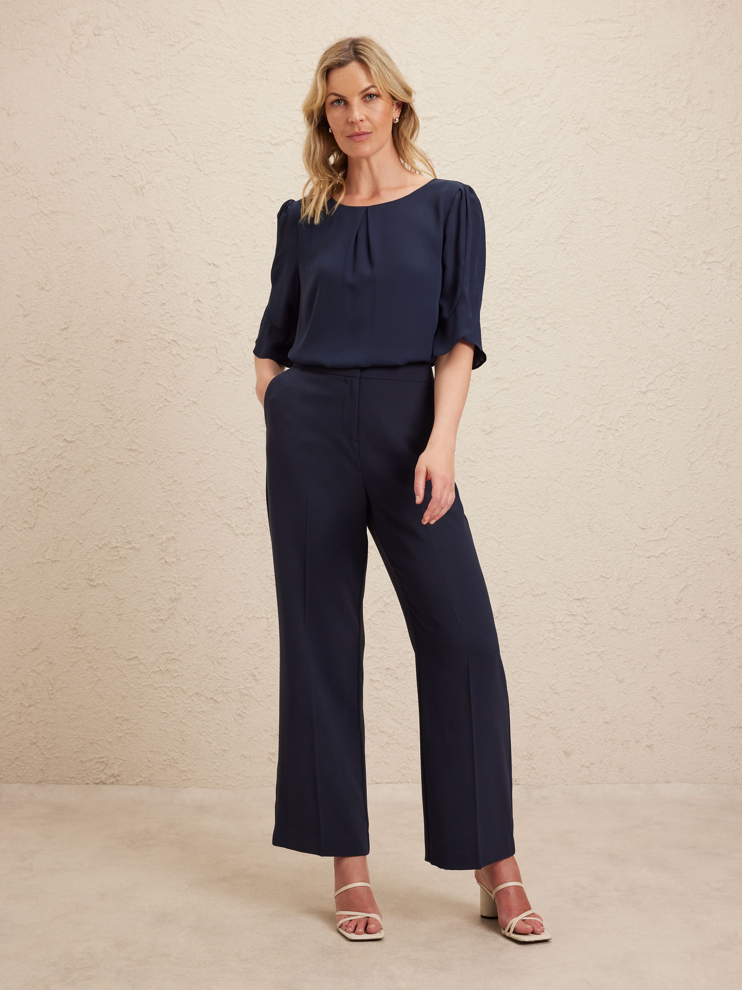 Peta Layered Sleeve Blouse