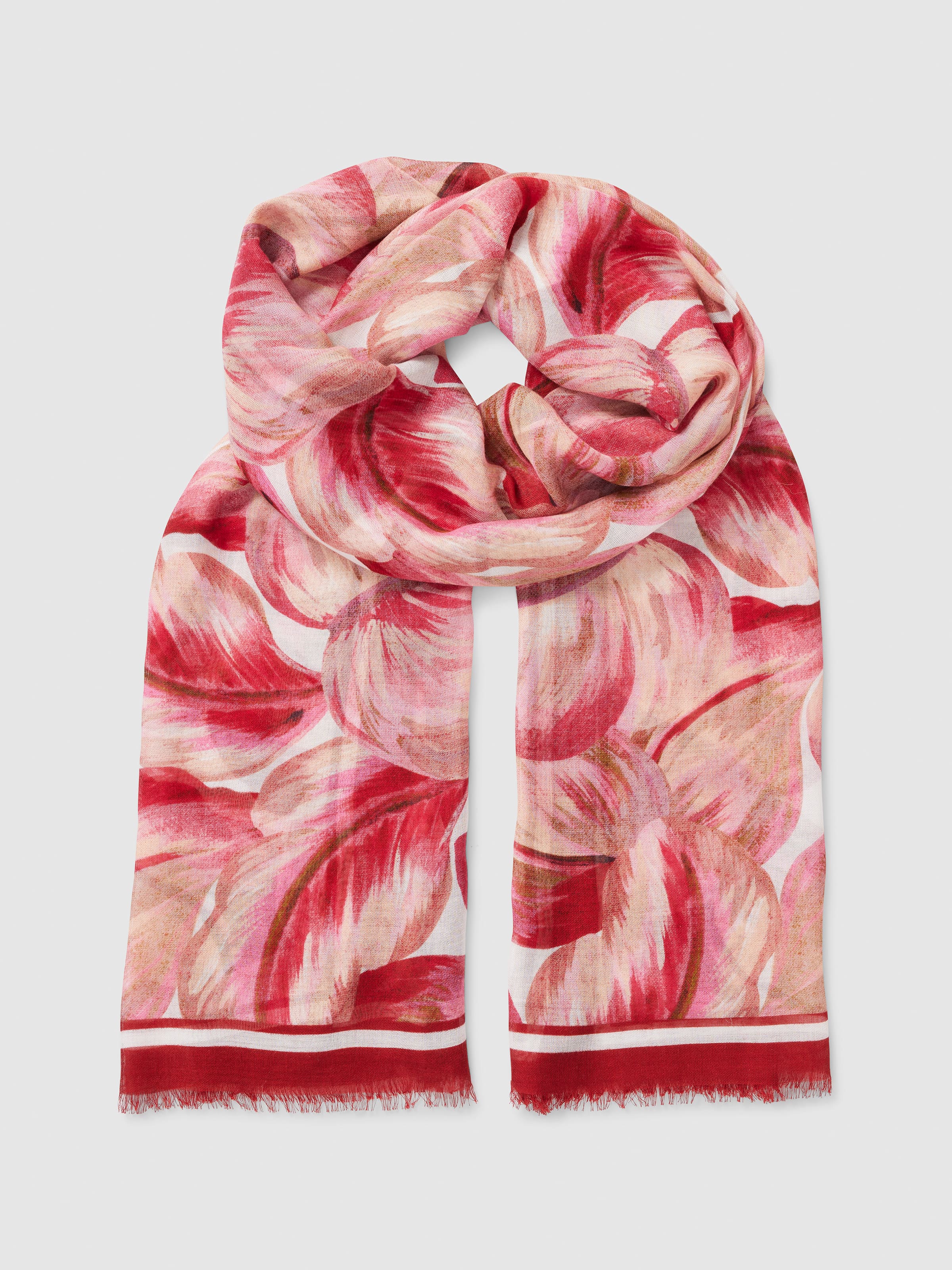 Blushed Palm Viscose Scarf