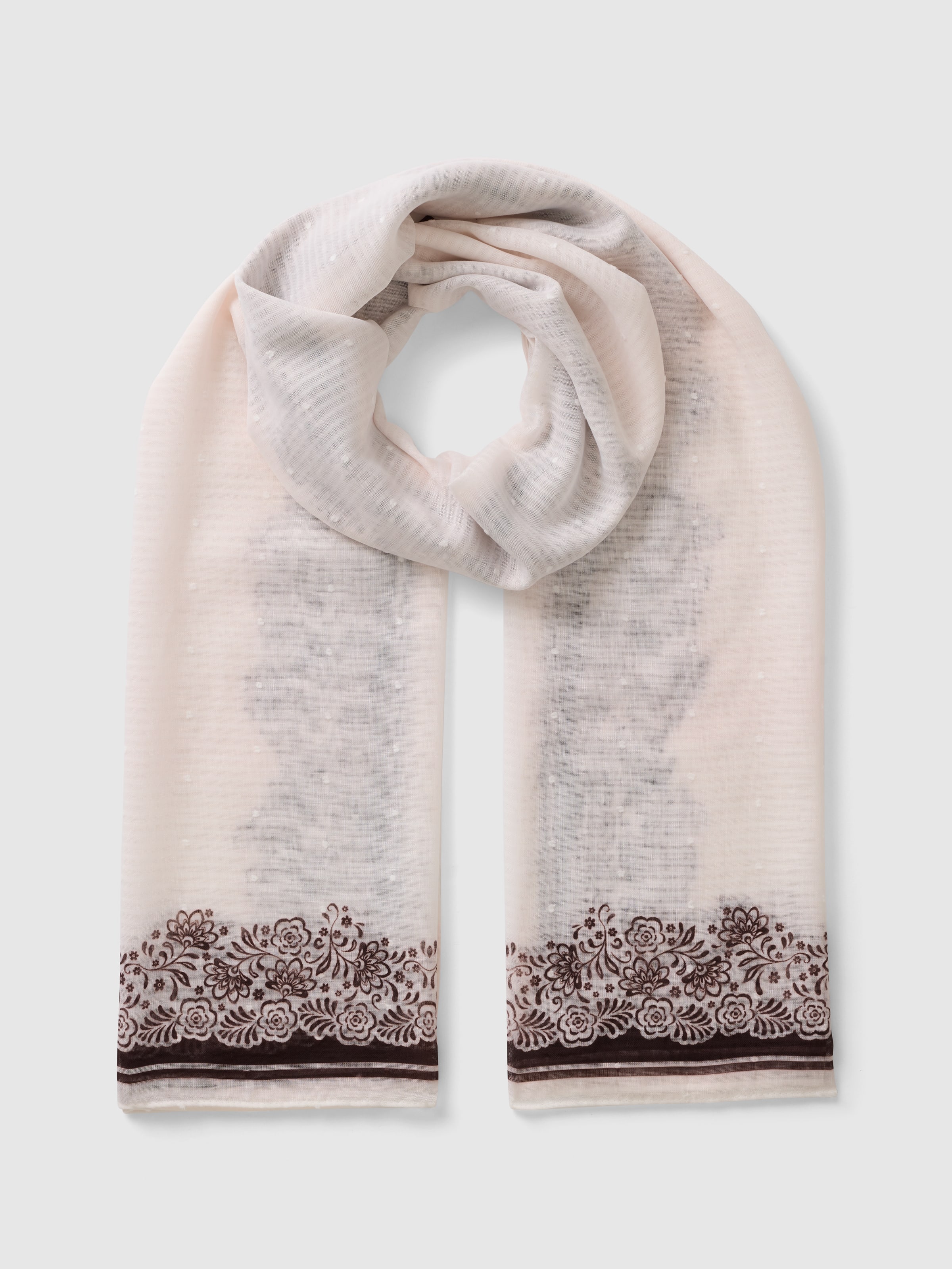 Stencil Lotus Scarf