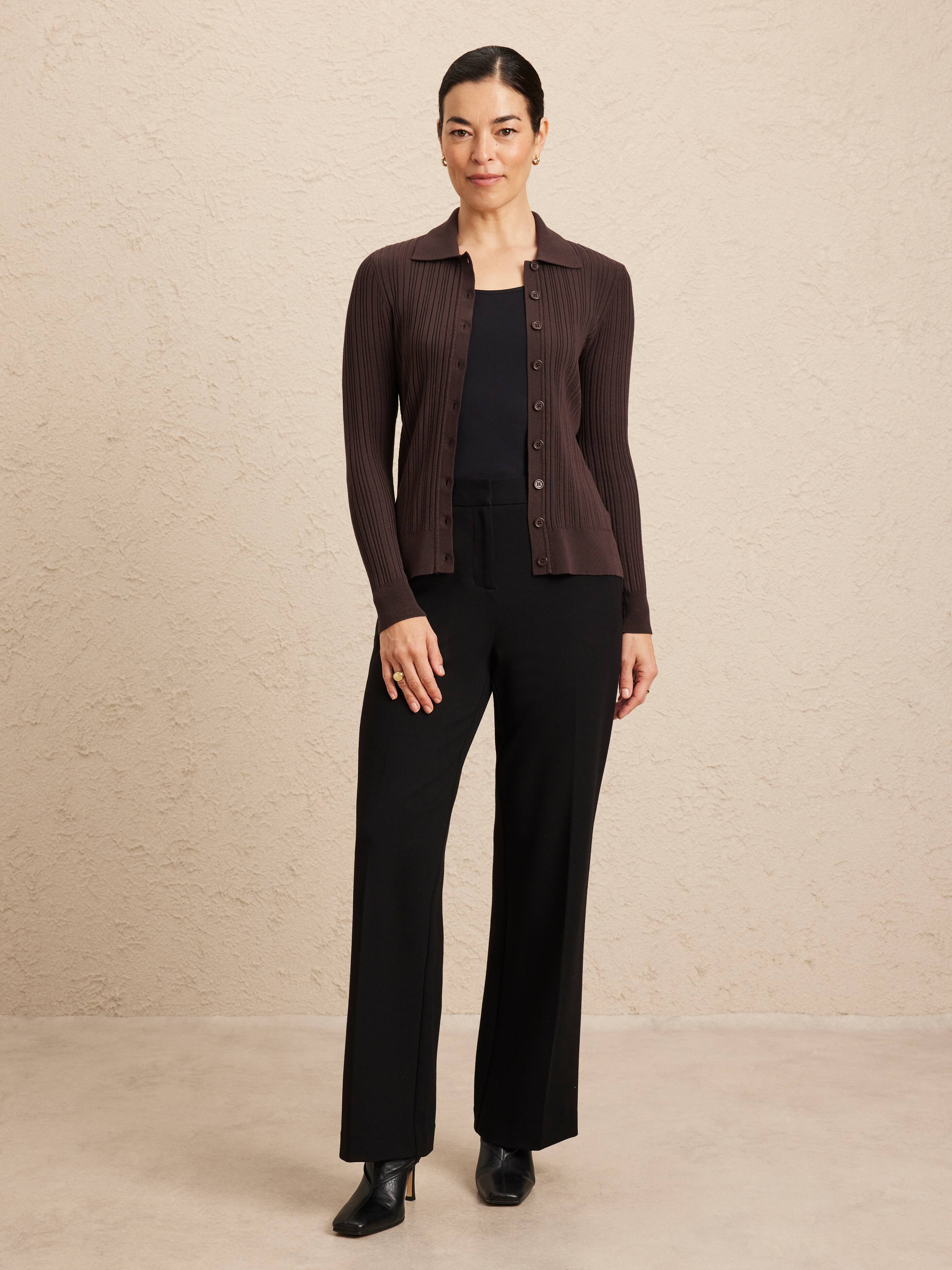 Clara Collared Cardi