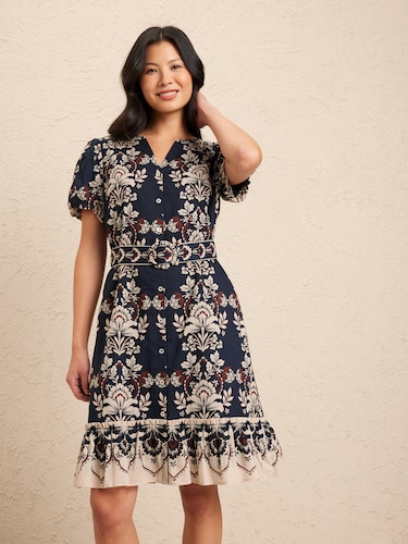 Sienna Bubble Sleeve Dress                                                                                                      