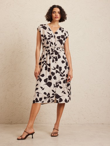 Sophia Shirred Waist Dress                                                                                                      