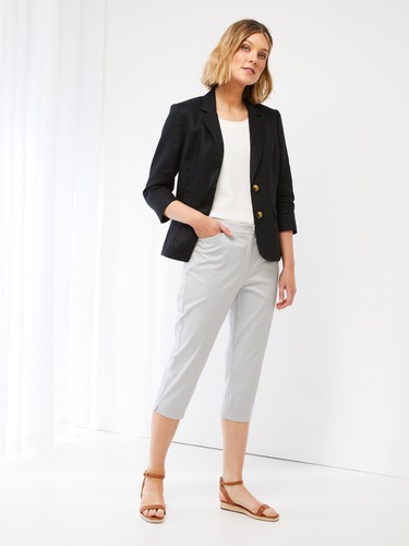 Ally Crop Sateen Pant                                                                                                           