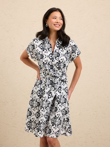 Celeste Cotton Fit & Flare Dress                                                                                                