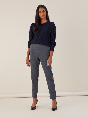 Jacquard Pull On Slim Pant                                                                                                      