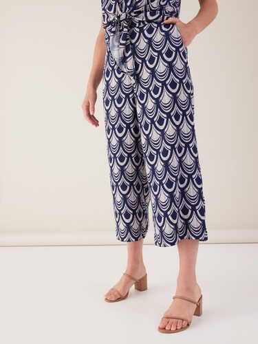Viscose Soft Print Crop Pant                                                                                                    