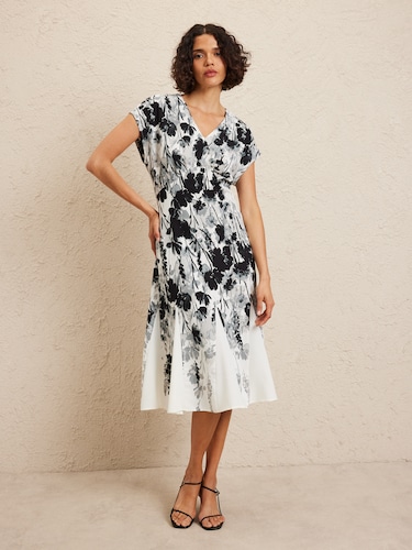 Everly Godet Spliced Dress                                                                                                      