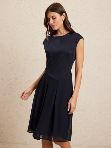 Ari Mixed Media Dress                                                                                                           