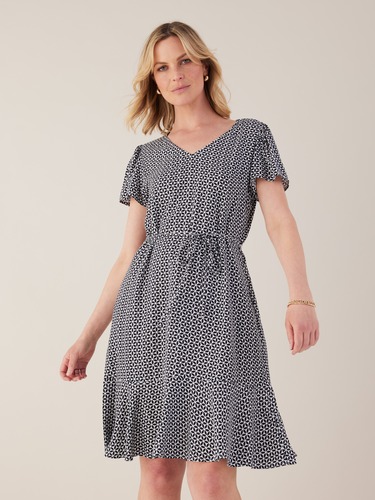 Ellen Frill Popover Dress                                                                                                       