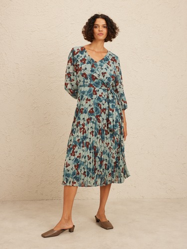 Analise Pleated Dress                                                                                                           