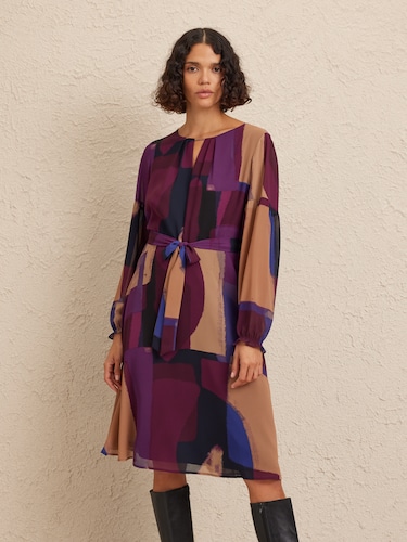 Faith Notch Neck Dress                                                                                                          