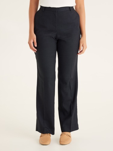 Pindot Petite Straight Suit Pant                                                                                                
