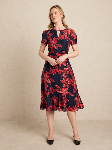 Keri Keyhole Midi Dress                                                                                                         