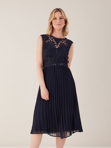 Lara Pleat Skirt Dress                                                                                                          