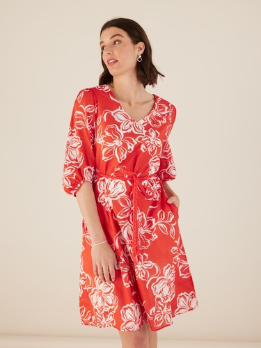 3/4 Sleeve Carrie Tunic Dress                                                                                                   