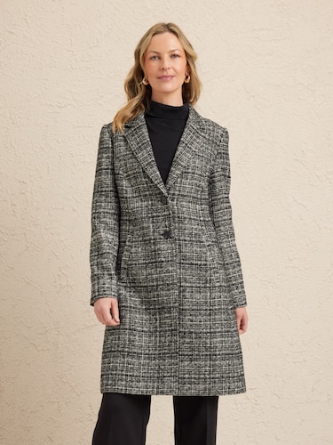 Textured Hepburn Coat                                                                                                           
