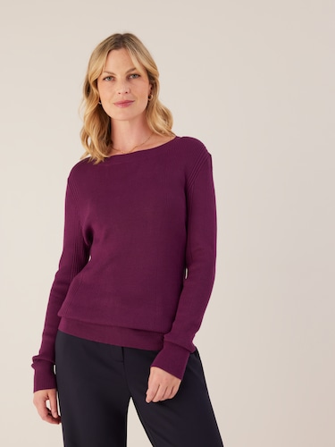 Molly Mock Neck Rib Jumper                                                                                                      