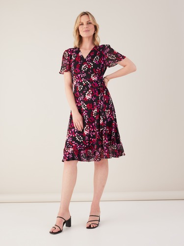 Chiffon Sleeve Grace Dress                                                                                                      