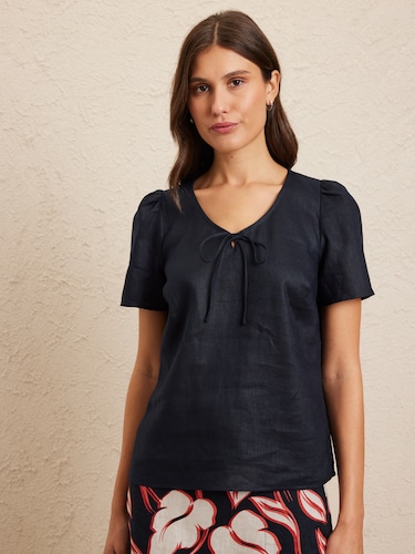 Julietta Linen Top                                                                                                              