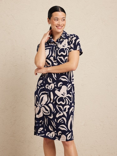 Carey Collared Shirt Dress                                                                                                      