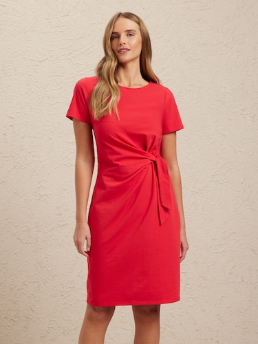 Sue Side Tie Tee Dress                                                                                                          