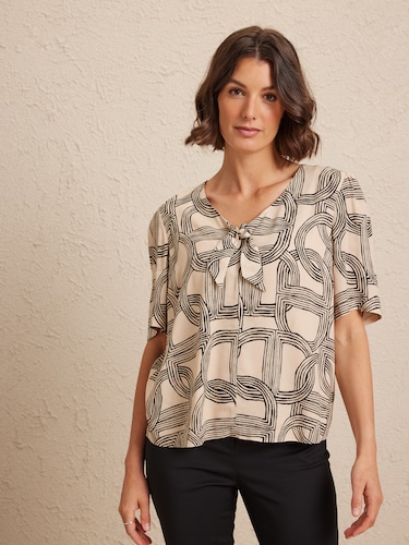 Wilma Knot Viscose Blouse                                                                                                       